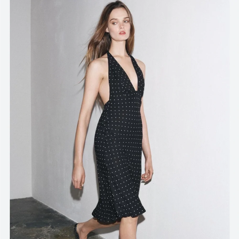 Zara | Dresses | Zara Nwt Zw Collection Halter Polka Dot Dress 332567 |  Poshmark